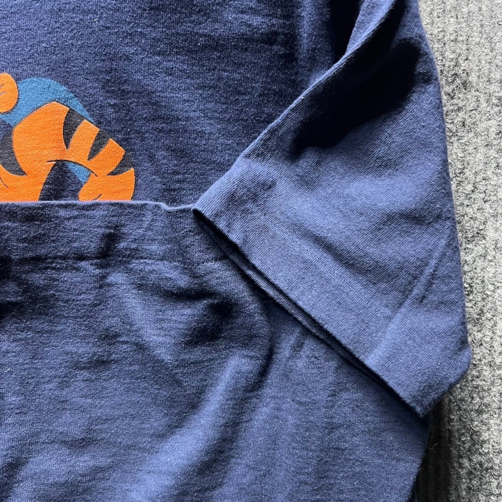 Vintage Disney Tigger T Shirt Mens Small Medium Navy Blue Single Stitch USA Made - Picture 4 of 9